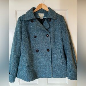 LLBean Wool Pea Coat Sz. Medium